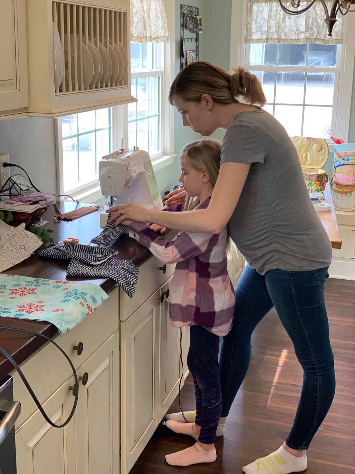 Samantha Miller sewing